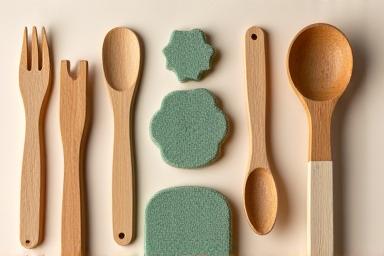 Ustensiles de cuisine en bois durable